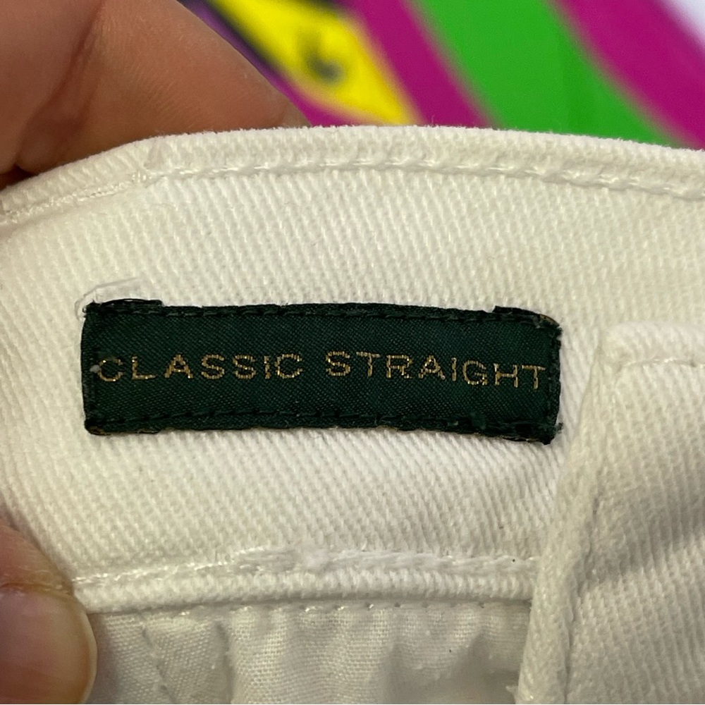LRL Lauren Jeans Co, White Classic Straight Jeans, Size 14. Excellent condition! - Picture 7 of 8